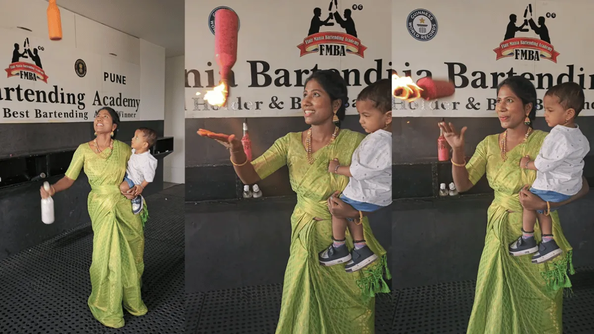 woman-bartender-juggles-flair-bottles-with-one-hand-while-holding-baby-in-another-viral-video